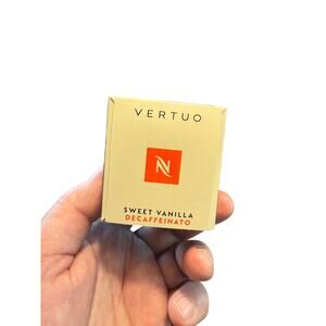 Nespresso Sweet Vanilla Decaf Coffee 1 Sleeve w/ 10 Vertuo Pods Best By 3-31-26
